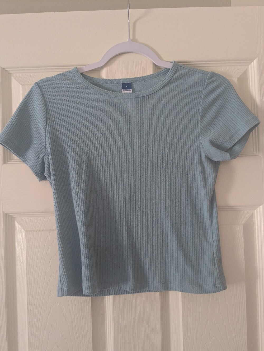 Old Navy Light Ribbed Short Sleeve Cropped Tee